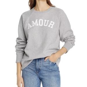 Zadig & Voltaire Sweatshirt Women’s Amour Gray Crewneck Sweatshirt Size L